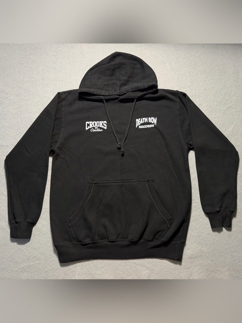 Crooks & Castles x Death Row Records Black Pullover Hoodie Men’s Large Hip Hop